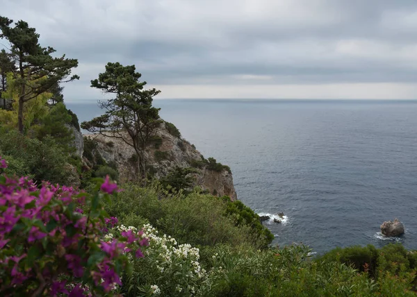 Paesaggio Montagne Sull Isola Grecia — Foto Stock