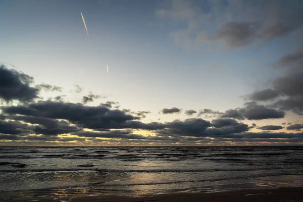 Zicht Oostzee Vliegtuigen Lucht — Stockfoto