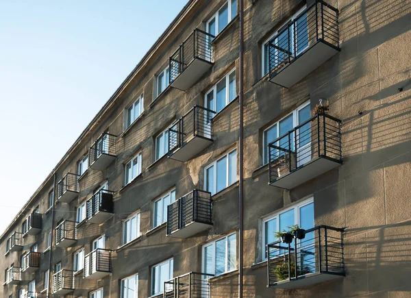 View Multi Storey Building Balconies — Stock Photo, Image