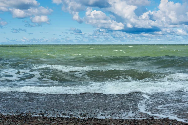 Vista Del Mar Báltico Ondulado — Foto de Stock