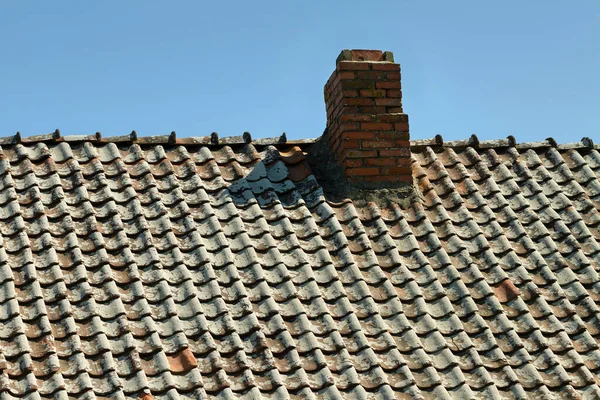 View Good Ancient Tiles Roof Old House — Stock Photo, Image