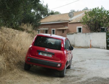GREECE, KORFU-19 Eylül: Korfu Yunan adasıdır. İyon Denizi 'nde. 19 Eylül 2021, Paleokastrica, Korfu, Yunanistan.