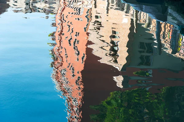 View Reflection Canal Venice — стоковое фото