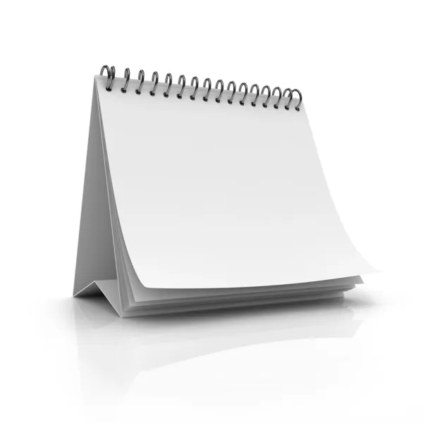 Blank desktop calendar — Stock Photo, Image