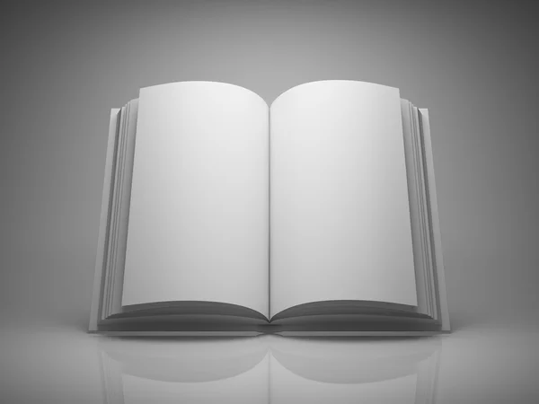 Blank open book — Stock Photo, Image