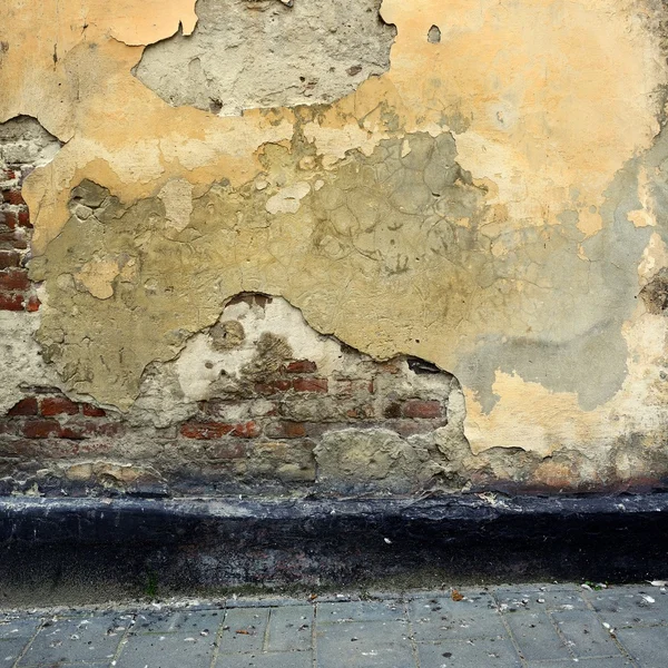 Blank grunge wall of the old house — Stock Photo, Image