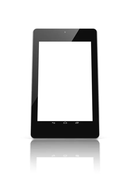 Black tablet computer — Stock Photo, Image