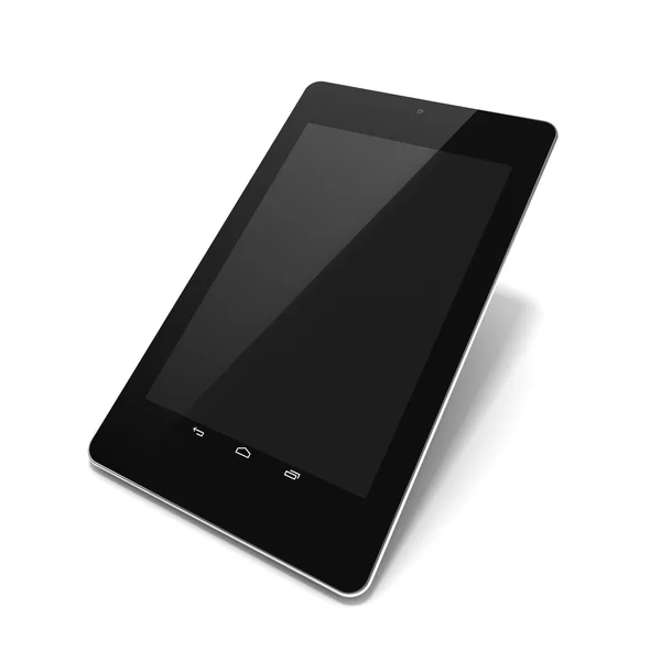 Black tablet computer — Stock Photo, Image