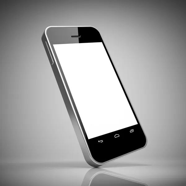 Siyah akıllı telefon.