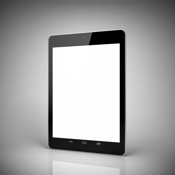 Schwarzer Tablet-Computer — Stockfoto
