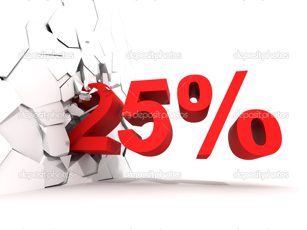 25 percent discount