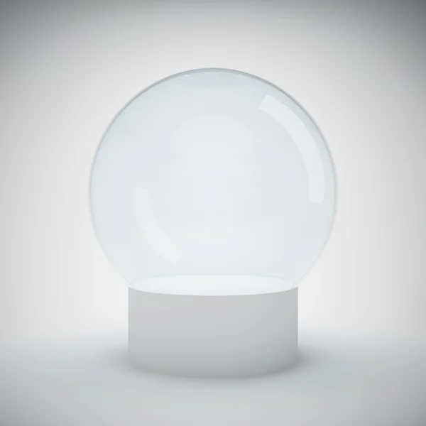 Пустой стеклянный шар — стоковое фото