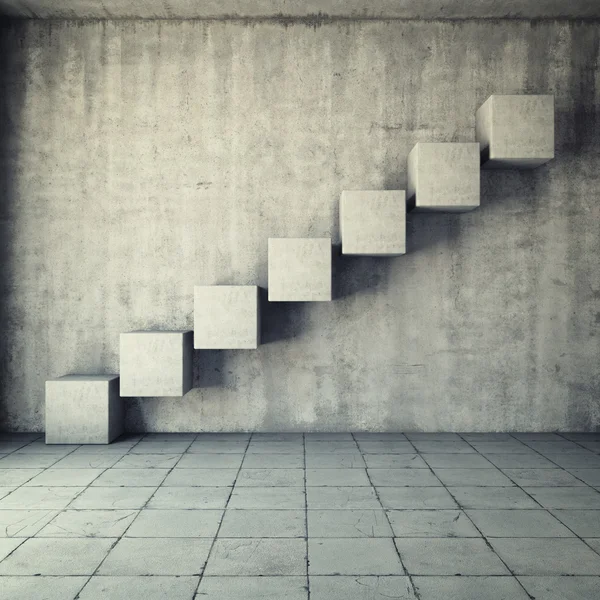 Abstract concrete staircase — Stock Photo, Image