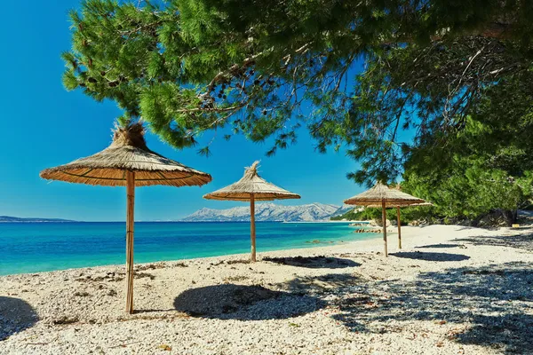 Schöner leerer Strand in Kroatien — Stockfoto