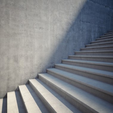 yukarı merdiven beton