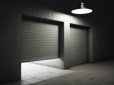 beton yapılmış garaj Binası