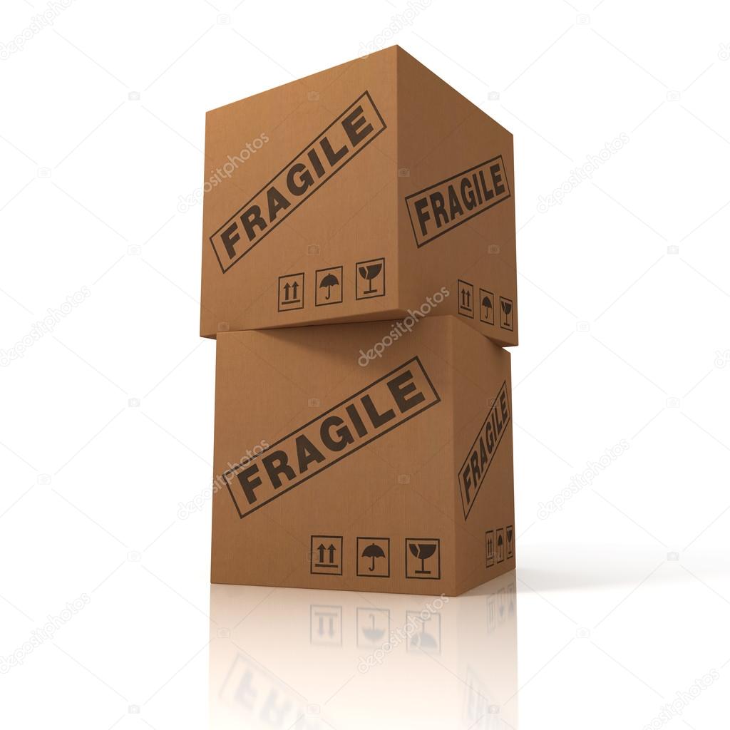 Cardboard box for cargo
