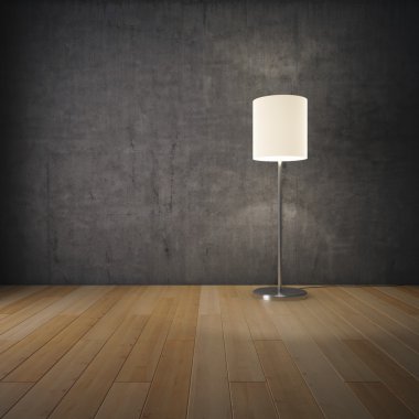 beton duvarlar ile iç Salonu