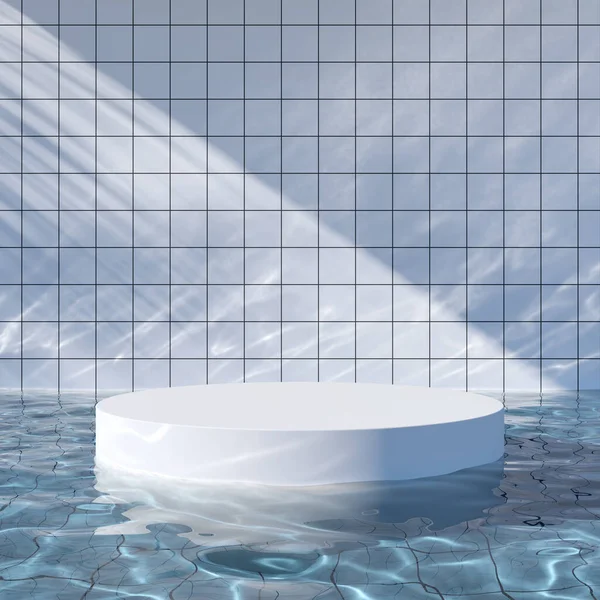 Azure Water Stand Product Caustic Effect Light Shadow Pattern Illustration — Fotografia de Stock