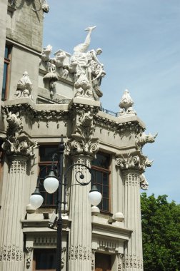 chimeras ünlü mimar Gorodetski, kiev tarafından inşa edilmiş olan ev,