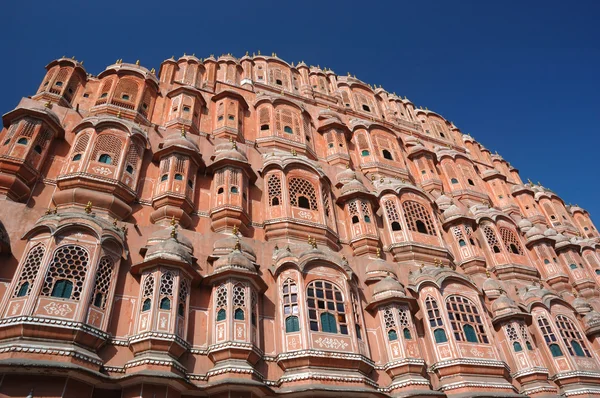 Palácio famoso dos ventos ou Hawa Mahal em Jaipur, Rajasthan, Índia — Fotografia de Stock