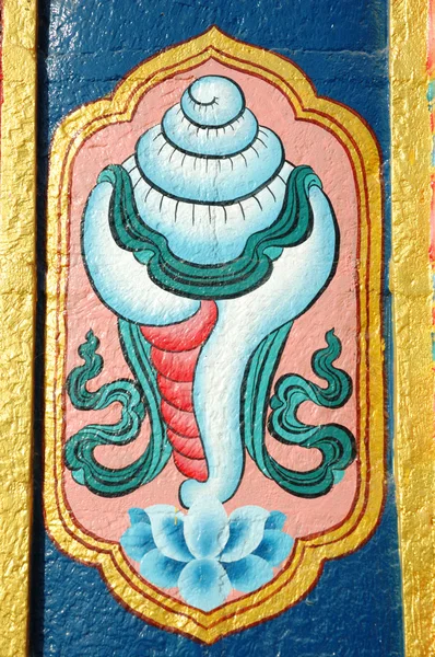 Conch - one of eight buddhist sacred symbols — Stock Photo, Image