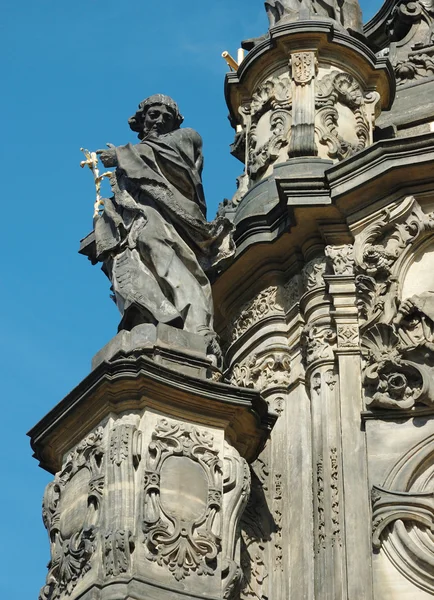 Dettaglio della Colonna della Santissima Trinità di Olomouc, patrimonio unesco — Foto Stock