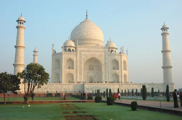 Taj Mahal emlékmű szerepel az Unesco Világörökség, India — Stock Fotó