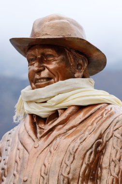 Efendim edmund hillary - ilk adam kim everest Dağı, nepal, khumjung zirvesine tırmandı