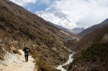 yol Güney everest ana kampta Himalayalar, nepal, Asya