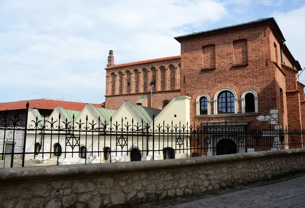 Ancienne synagogue ou synagogue juive orthodoxe à Kazimierz, Cracovie, Pologne — Photo