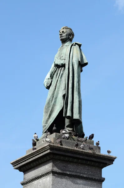 Monument of Adam Mickiewicz - national poet, Krakow,Lviv — Stock Photo, Image