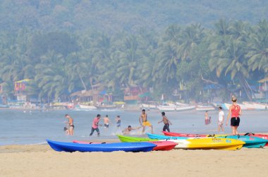 goa, palolem, Hindistan güzel bir plaj keyfi turist