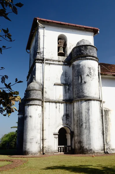 Kerk van Maagd Maria van de rozenkrans in oude goa, Portugese india, unesco — Stockfoto