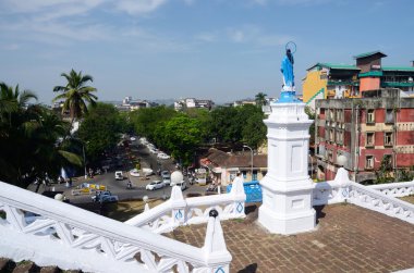 bizim hanım Immaculate conception Kilisesi, panaji, goa itibaren kilise Meydanı