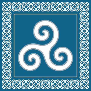 eski triskelion sembolü, öğe için celtic etnik tasarım - vektör çizim tipik