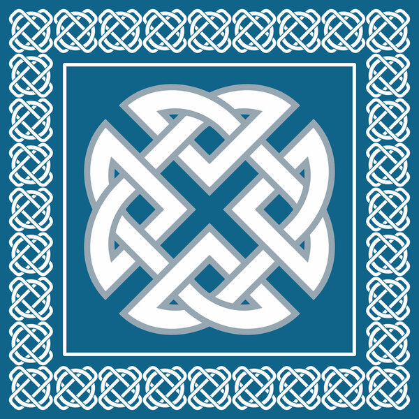 Celtic knot,symbol represents four Earth elements,vector