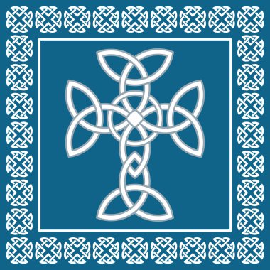 Kelt haçı, sonsuzluk, vektör çizim sembolize