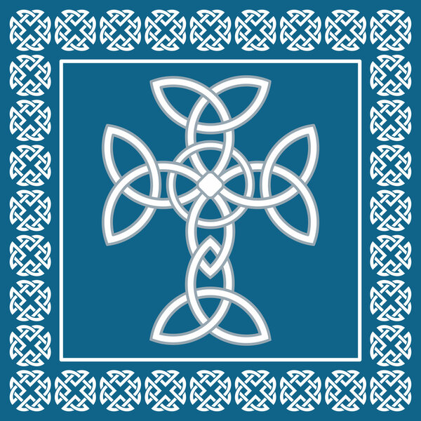 Celtic cross,symbolizes eternity,vector illustration