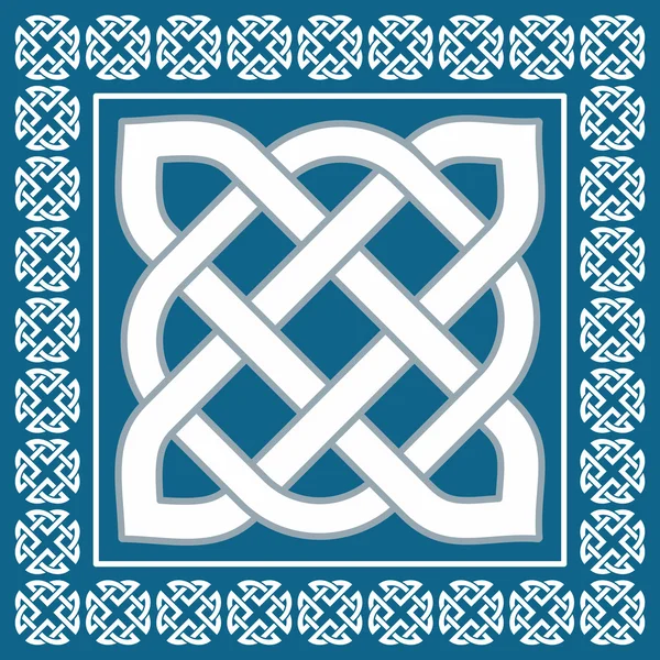 Motif traditionnel de noeud celtique irlandais, illustration vectorielle — Image vectorielle