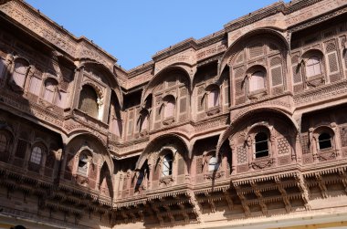 geleneksel Ortaçağ house (haveli) şehirde mavi jodhpur, Hindistan