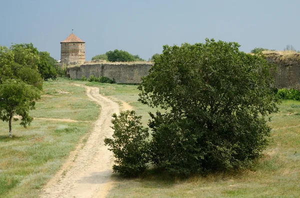 Torre de donzela na antiga fortaleza turca Akkerman, Ucrânia — Fotografia de Stock