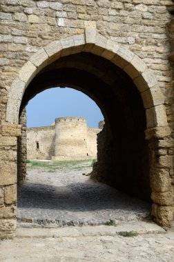 kapıya orta fortess bastion eski Türk kalesi akkerman, belgorod-dnestrovsky, Ukrayna