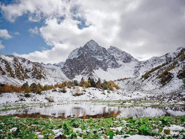Travel Caucasus Mountains Karachay Cherkessia Arkhyz Beautiful Mountain Landscape Lake — Stock Photo, Image