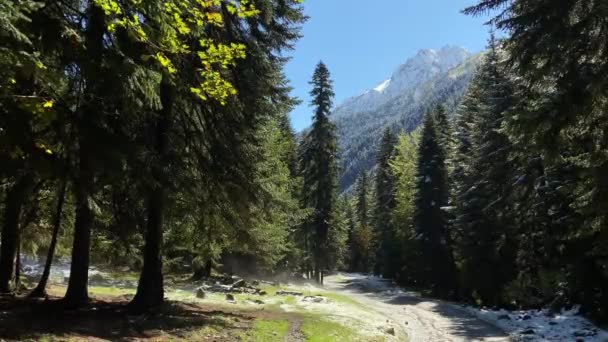 가을에는 북캅카스의 아름다운 산,아 히즈, 카라 치 - 체르 케스 시아 — 비디오