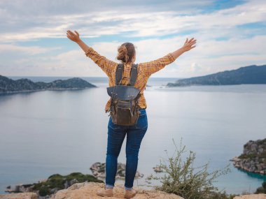 Türkiye 'nin Kekova adasında seyahat ve turistik merkezler.