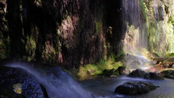 Berömda Kursunlu vattenfall i Antalya — Stockvideo