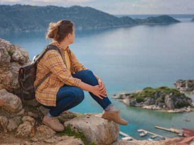Türkiye 'nin Kekova adasında seyahat ve turistik merkezler.