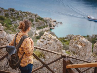 Türkiye 'nin Kekova adasında seyahat ve turistik merkezler.
