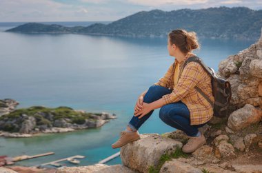 Türkiye 'nin Kekova adasında seyahat ve turistik merkezler.